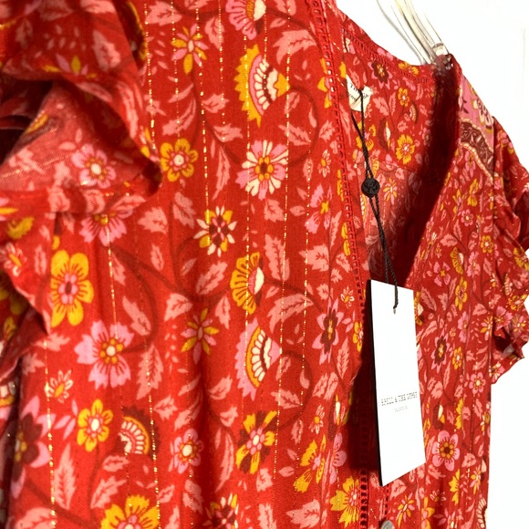 Spell & The Gypsy Collective Dahlia Red Jumpsuit S - Picture 7 of 8